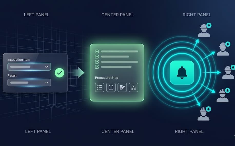 測定検査 処置通知アプリ(社内利用・非公開)
